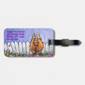 Étiquette À Bagage Cadeaux et accessoires de chats de gingembre (Dos horizontal)