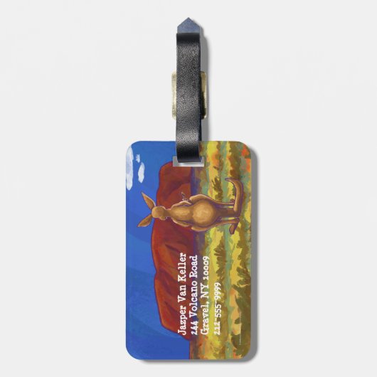 Étiquette À Bagage Cadeaux et accessoires Kangaroo (Dos Vertical)