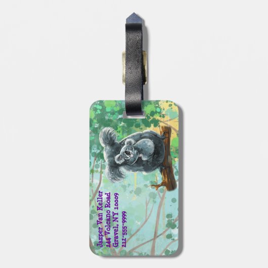 Étiquette À Bagage Cadeaux et accessoires Koala Bear (Dos Vertical)