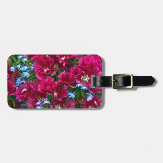 Étiquette À Bagage Cadeaux Godetia Et Lobelia (Devant horizontal)
