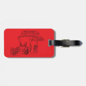 Étiquette À Bagage Cadeaux Reedz (Dos horizontal)