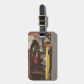 Étiquette À Bagage Cadillac jaune 2012 (Devant Vertical)