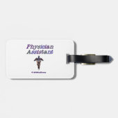 Étiquette À Bagage Caducée d'assistant de médecin (Dos horizontal)