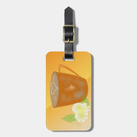 Étiquette À Bagage Café (Devant Vertical)