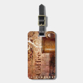 Étiquette À Bagage Café (Devant Vertical)