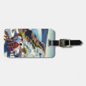 Étiquette À Bagage Café à Santorin (Devant horizontal)