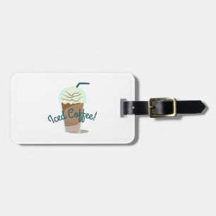 Étiquette À Bagage Café glacé