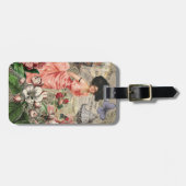 Étiquette À Bagage Café Lady Victorian Femme Rose Classy (Devant horizontal)