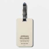 Étiquette À Bagage Café Night Owl (Dos Vertical)