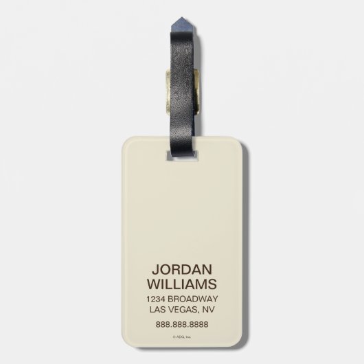 Étiquette À Bagage Café Night Owl (Dos Vertical)