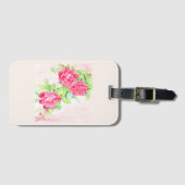 Étiquette À Bagage Café Rose (Devant Horizontal)