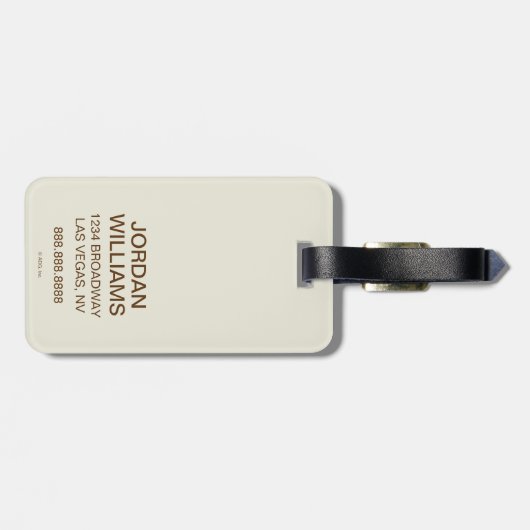 Étiquette À Bagage Café Sunshine Blend (Dos horizontal)