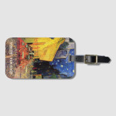 Étiquette À Bagage Café Terrasse à la nuit par Vincent van Gogh (Devant Horizontal)