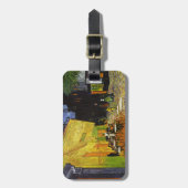 Étiquette À Bagage Café Terrasse à Night Van Gogh (Devant Vertical)