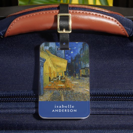 Étiquette À Bagage Café Terrasse en soirée | Vincent van Gogh (Insitu Rectoal 2)
