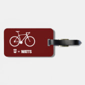 Étiquette À Bagage Café = Watts (Dos horizontal)