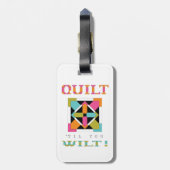 Étiquette À Bagage Caillebotte, Jusqu'À Ce Que Tu Sauvages ! Devis de (Dos Vertical)