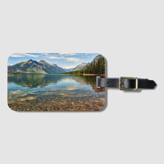 Étiquette À Bagage Cailloux dans le lac (Devant Horizontal)