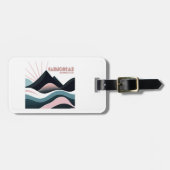 Étiquette À Bagage Cairngorges National Park Scotland Coloured Hills (Devant horizontal)