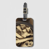 Étiquette À Bagage Caldron des os. (Devant Vertical)