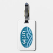 Étiquette À Bagage Calgary Alberta Extérieur (Dos Vertical)