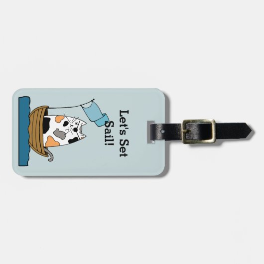 Étiquette À Bagage Calico Pirate (Devant horizontal)