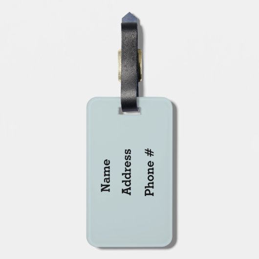 Étiquette À Bagage Calico Pirate (Dos Vertical)