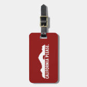 Étiquette À Bagage Californie (Devant Vertical)