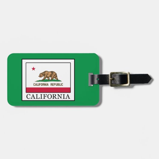 Étiquette À Bagage Californie (Devant horizontal)