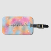 Étiquette À Bagage Calligraphie fantaisiste chic moderne tendance pas (Devant Horizontal)