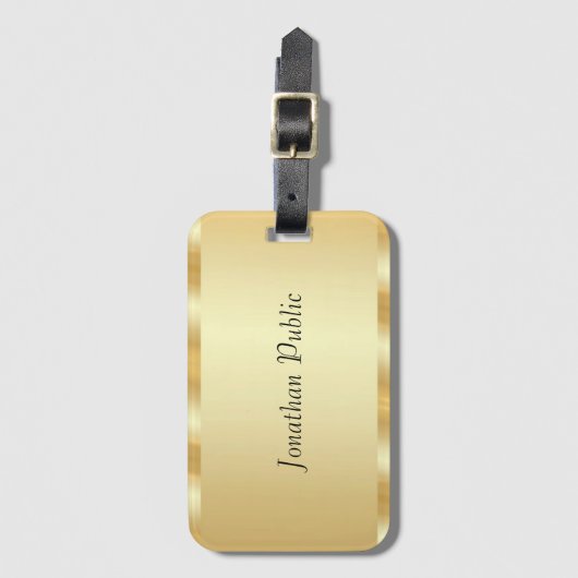 Étiquette À Bagage Calligraphie Modèle personnalisée Nom du script Fa (Devant Vertical)