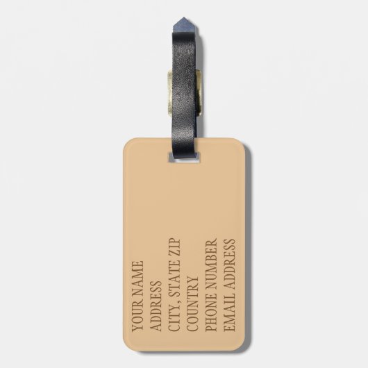 Étiquette À Bagage Camelflouge (Dos Vertical)