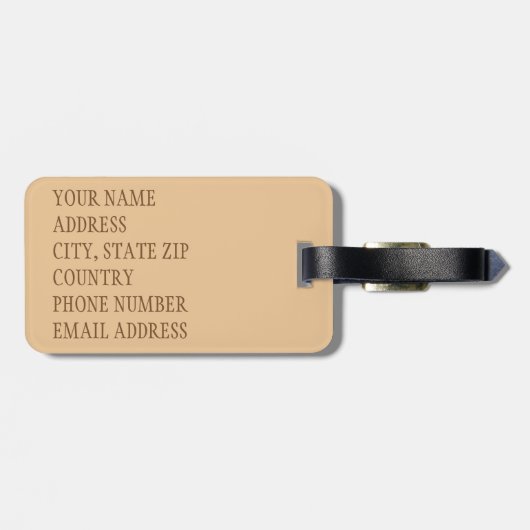 Étiquette À Bagage Camelflouge (Dos horizontal)