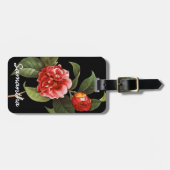 Étiquette À Bagage Camélia rouge, 1833 (Devant horizontal)