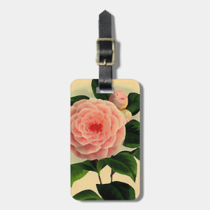 Étiquette À Bagage Camélia vintage