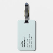 Étiquette À Bagage Camera with Flowers Retro Pastel Image (Dos Vertical)