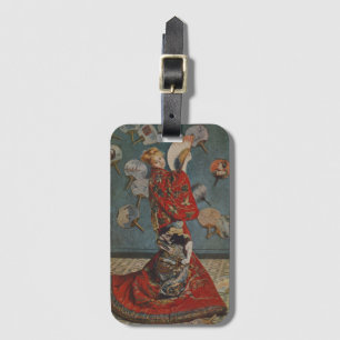 Étiquette À Bagage Camille Monet en costume japonais par Claude Monet