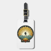 Étiquette À Bagage Camino de Santiago Le chemin de saint Jacques 0195 (Devant Vertical)