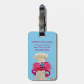 Étiquette À Bagage Camion alimentaire Monster de Cookie | Poing Gonge (Dos Vertical)