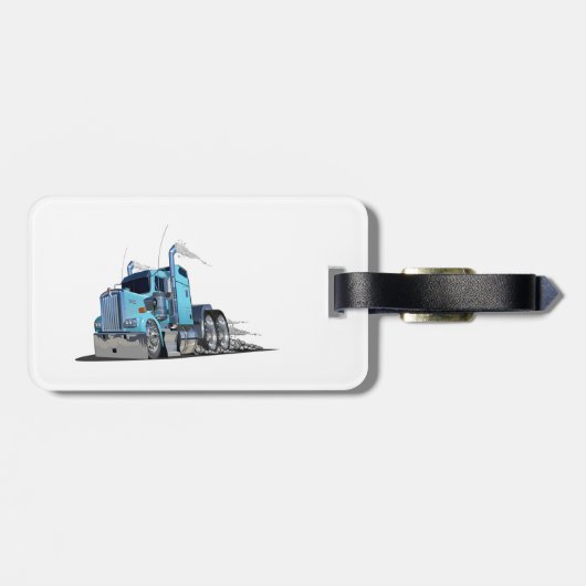 Étiquette À Bagage Camion de dessin (Dos horizontal)