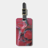 Étiquette À Bagage Camion rouillé rouge gros plan (Devant Vertical)