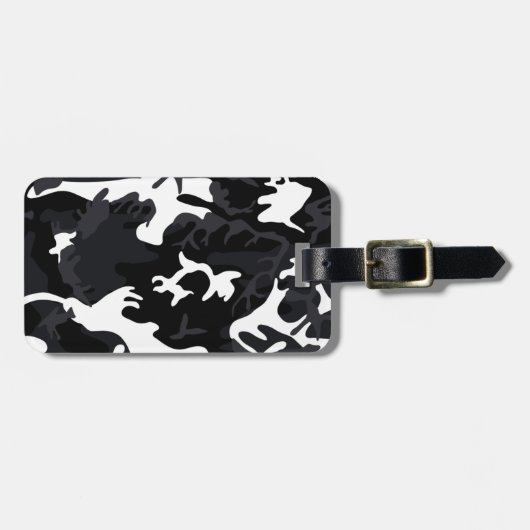Étiquette À Bagage Camo Arctic White Highlights (Devant horizontal)
