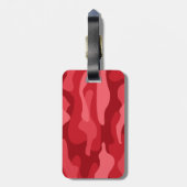 Étiquette À Bagage Camo de couleur rouge impériale (Dos Vertical)