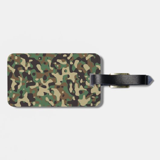Étiquette À Bagage Camo forêt (Dos horizontal)