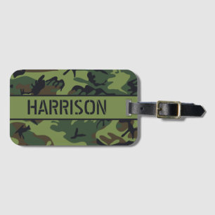 Étiquette À Bagage Camo personnalisé
