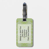 Étiquette À Bagage Camo vert (Dos Vertical)