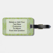 Étiquette À Bagage Camo vert (Dos horizontal)