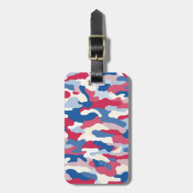 Camouflage bleu rouge personnalisé