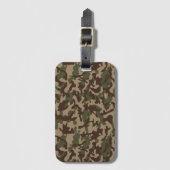 Étiquette À Bagage Camouflage Bois Profond (Devant Vertical)