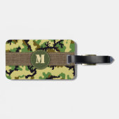 Étiquette À Bagage Camouflage des bois (Dos horizontal)